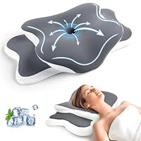 CloudNook Orthopädisches Nackenkissen aus Memory Foam – Ergonomisches Kopfkissen für Seitenschläfer, Rücken- & Bauchschläfer – Höhenverstellbares Nackenstützkissen mit kühlendem, waschbarem Bezug