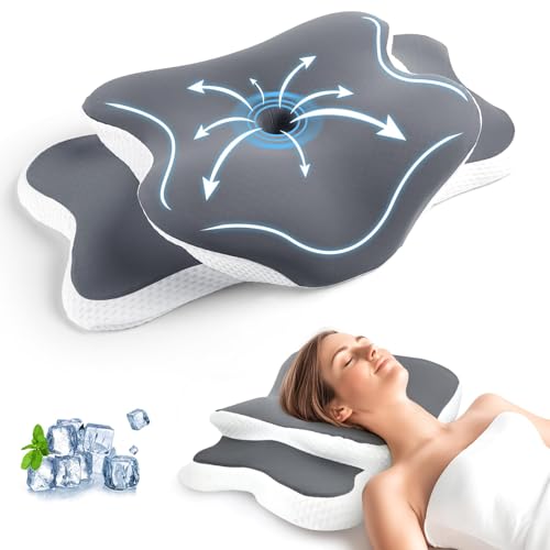 CloudNook Oreiller Orthopédique Mémoire de Forme – Oreiller Cervical Ergonomique