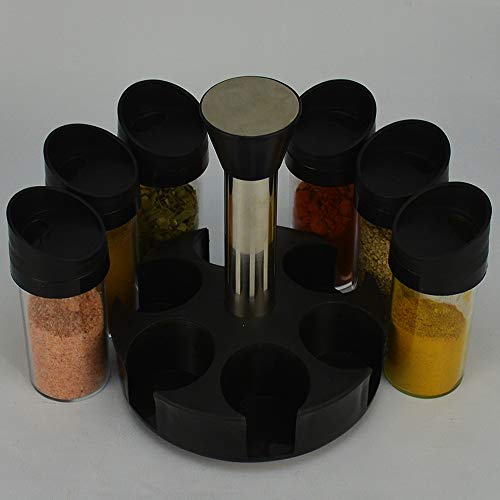 Porta Temperos Condimentos Giratório 6 Potes de Acrílico CBRN15801