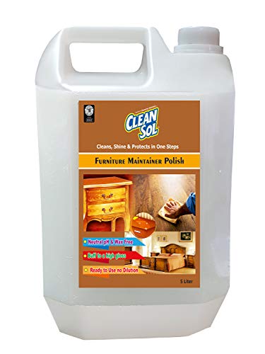 Cleansol Wood and Furniture Liquid Polish Shine 5 Liter