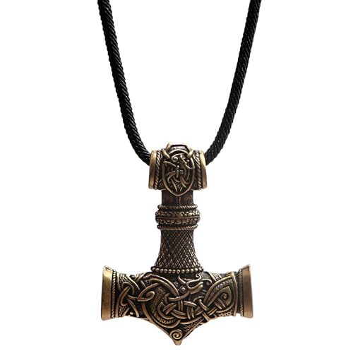 Norse Viking Thor Hammer Necklace Mjolnir Necklace for Men Talisman Jewelry