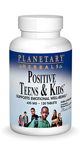 Planetary Herbals Positive Teens & Kids 435mg, Supports Emotional Well-Being,120 Tablets