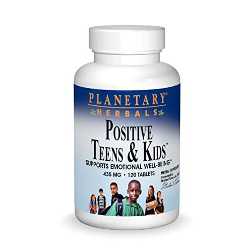 Planetary Herbals Positive Teens & Kids 435mg, Supports Emotional Well-Being,120 Tablets
