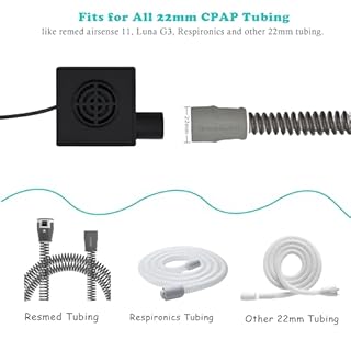 CPAP Hose Dryer for Universal 22mm Tubing, CPAP Tube Cleaner Blower Fan for Resmed Airsense Tubes, Easy to Use and Make Hoses Drying Quick, CPAP BIPAP Cleaning Supplies Kit (Black)