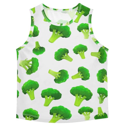 J JOYSAY Floret Food White Boys Tank Top Sleeveless Muscle Shirts Quick Dry Kids T-Shirts 3-15T