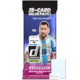 2025-26 Donruss Road to World Cup Soccer Cello/Fat Pack with 25 Total Trading Cards + Toploader and StreetCards Magnet! Look for Kaboom!
