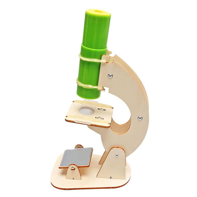 SAMVARDHAN DIY Wooden Microscope Science Kit for Kids – Educational Toy Microscope Model Building Kit for Children, School Science Learning & Experiment Toy-image-38