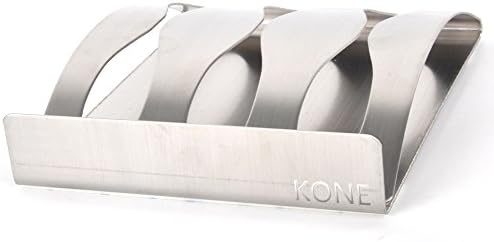 KONE Toothbrush Holder Wall Mount Self-Adhesive for Medicine Cabinet Mirror, Bathroom Cabinet, Wall Cabinet - Polished Stainless Steel