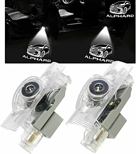 レーザーロゴライト ドアウェルカムライト ドアカーテシランプ LEDロゴ投影 トヨタ20系アルファード30系 カーテシ 2個セット車用ドアランプ