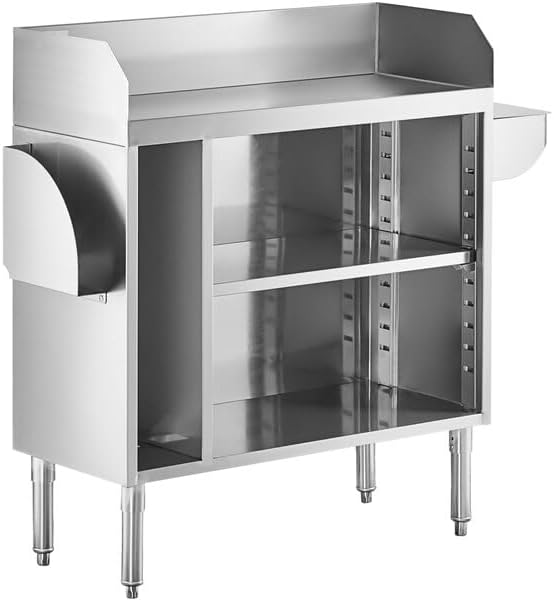 Maximize Your Workspace: Review of the Stainless Steel Bussing Station with Adjustable Shelf