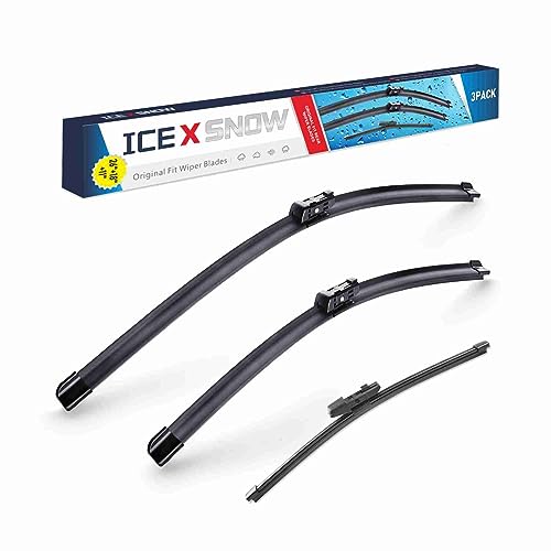 IceXsnow 3 Wipers 26"/18"/11" Windshield Wiper Blades Fit for Volkswagen VW Golf/e-Golf/GTI 2021 2020 2019 2018 2017 2016 2015 OE Automative Replacment Windshield Wiper Blades