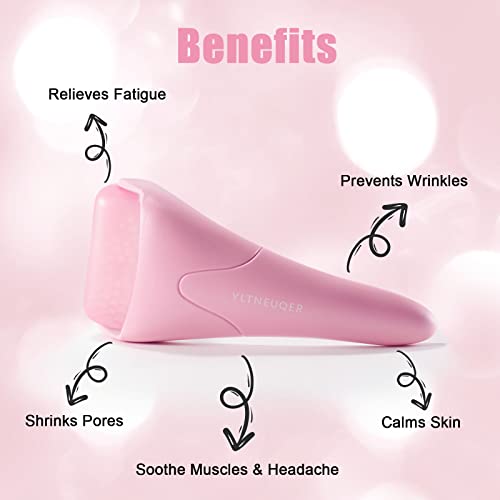 Ice Roller For Face & Eye, Yltneuqer Ice Face Roller Massager, Facial Skin Care Tools For Reduce Puffiness Migraine Pain Relief (Pink) #TOP1