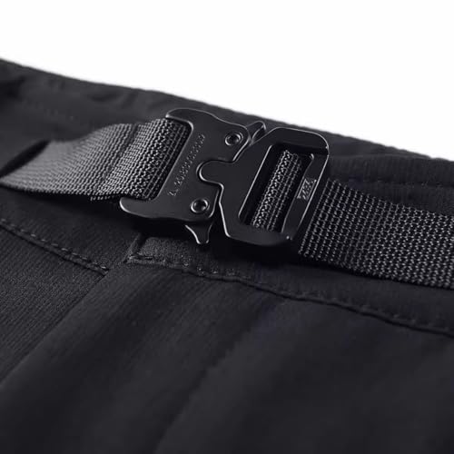 Short cargo tactique ample noir pour éviter la chaleur en été