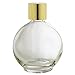 JUVITUS Perfume Empty Refillable Glass Round Bottle with Antique Gold Bulb Sprayer 2.65 oz with funnel and pipettes