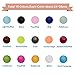 KISSITTY 400pcs/box 8mm 15 Color Frosted Glass Round Beads Set for Jewelry Craft Making Summer Beach Home Decor with Container