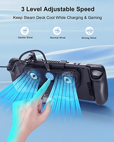 Miniatura 4 de Cooling Fan for Steam Deck DockHacksya Stand Base for Steam Deck with KickstandSteam Deck Cooler Accessories Compatible with Valve Steam Deck