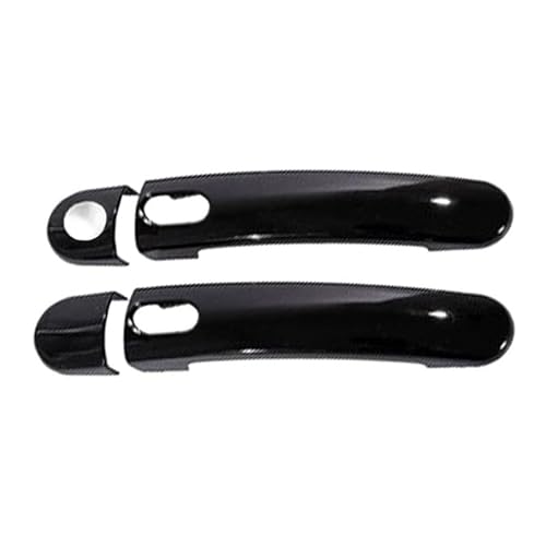YYGGWL Resistente ai Graffi Kit Decorativo Per Due Maniglie E Scodelli Porta Intelligenti Beetle A5 2012-2019(Single hole bright black)