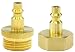 Water Blowout Quick Connect Plug Fittings for Air Compressor, Winterize Kit for RV, Camper, Outdoor Plumbing, Garden Hose, and Sprinkler Systems (One Pair)