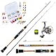 Miroefishing Ultralight UL Angelset mit Spoon-Rute und Angelrolle