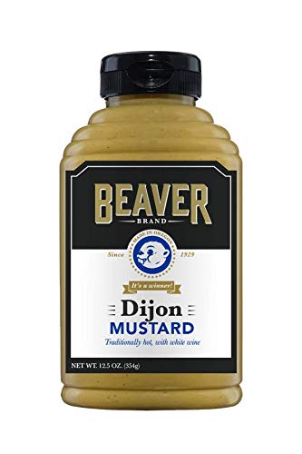 Beaver Dijon Hot Mustard With Wine, 12.5 Ounce Squeeze Bottle #TOP25