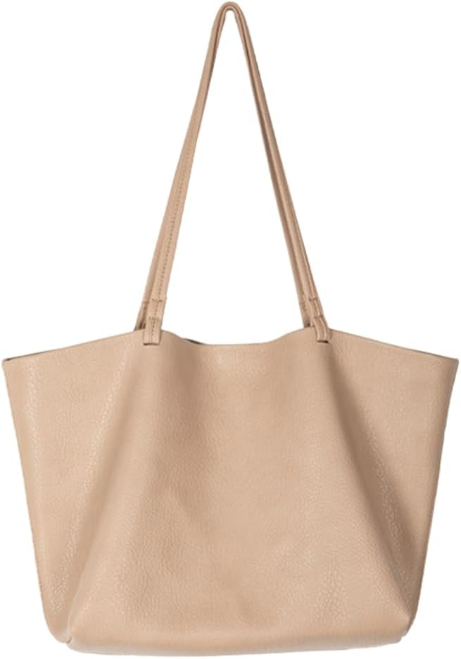 Pocadri Women's Large Totes PU Leather Shoulder Bag Soft Purse Handbag Casual Top Handle Bag for Travel Work