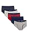 Produktbild find. Herren Slip aus Baumwolle, 5er-Pack, Multicoloured (Nvy/Gry/Burg Polka), XL, Label: XL