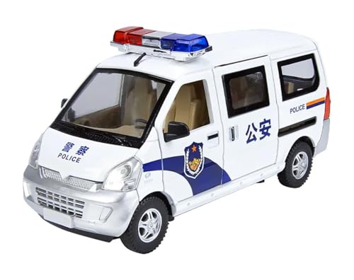 Image of 1:24 Wuling Postal Van Die-cast Car Model - Alloy Metal Mini Pull Back Toy with Sound & Light, Openable Doors, Postal Delivery Mini Ambulance Model Toy for Kids Boys Girls & Collectors (1)