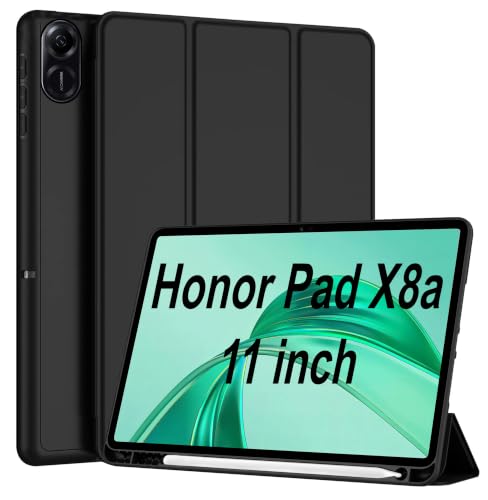 Image of TGK Case for Honor Pad X8a 11 inch Tablet Trifold Smart Stand Cover (Black)