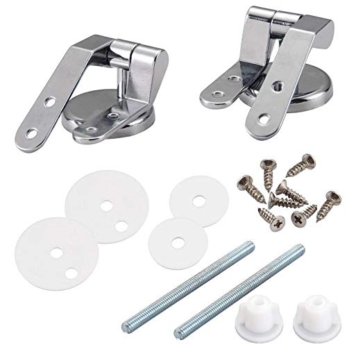 Toilet Seat Replacement Fittings, Bathroom Hinge Cover with Screw Accessories Hardware