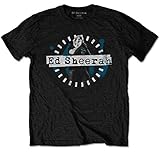 Ed Sheeran 'Dashed Stage Photo' (Black) T-Shirt (medium)