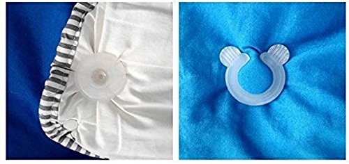 Toweter 12 Pieces / 3 Set,Plastic Comforter Grippers Bed Duvet Donuts Holders,Ring