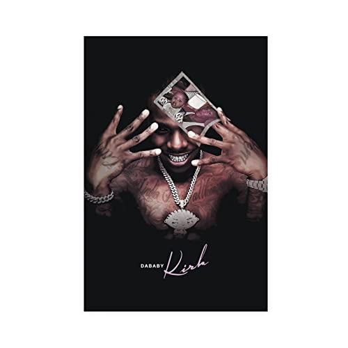 ZAPORA Dababy - Poster su tela, motivo: Kirk, decorazione artistica da parete per soggiorno, camera da letto, senza cornice, 30 x 45 cm