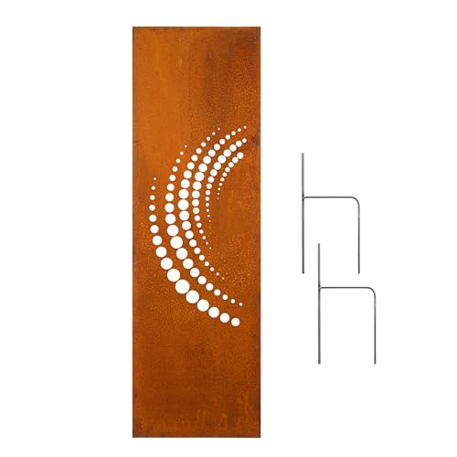 D&L Lasertec Edelrost Garten Sichtschutzwand, 160x50 cm, Abstract,...
