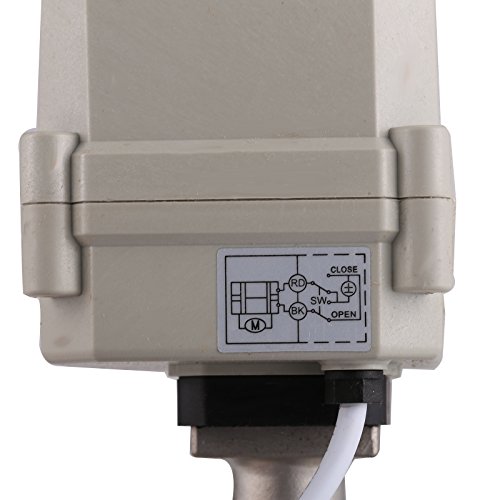 BOKYWOX NPT 2'' Motorized Ball Valve 24V Electrical Ball Valve CR2-01 Stainless Steel 304 with Indicator