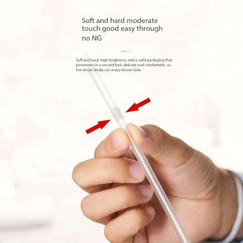 YAOSHENG Pitillos Transparentes Flexibles 200 uds 20.99 cm miniatura 6