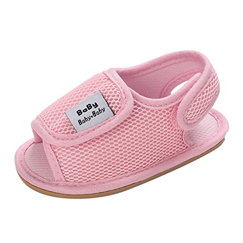 Baby Girls Boys Sandals Infant Toddler Shoes First Walkers Prewalkers Mesh Soft Sole Sneakers Casual (Pink, 6 Toddler)