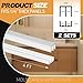 Landical 2 Sets Plastic Sliding Door Track Set for Cabinet Double Rails Panel Kit, 1/4