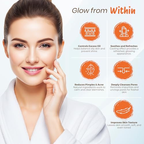 Image of Nisha Orange Multani Mitti for Face 100g | Fuller's Earth Powder | Natural Oil Control, Acne & Tan Removal | Skin Brightening Face Pack