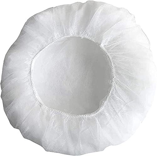 Medical Nation 24" Hair Net Disposable Bouffant Caps |100 Pack, White| Hairnets, Hair Cover, Non-Pleated Unisex | Perfect For Work, Medical, Labs, Nurse, Tattoo, Hair Nets Food Service| Size 24" White #TOP1