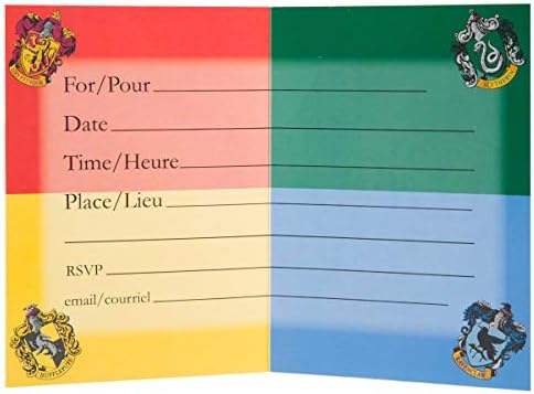 Unique Harry Potter Party Invitations, 5.38" X 3.82", Multicolor