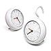 mooas Silent Waterproof Clock 3 Types, Bathroom Clock, Shower Clock, Silent Non-Ticking Battery Operated, Hanging Clock, Indoor Outdoor Waterproof Clock, Kitchen Clock, Shower Clock (Orange)