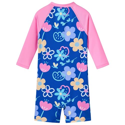 Image of UMELOK Baby Girl One Piece Swimsuit Infant Rash Guard Bathing Suit