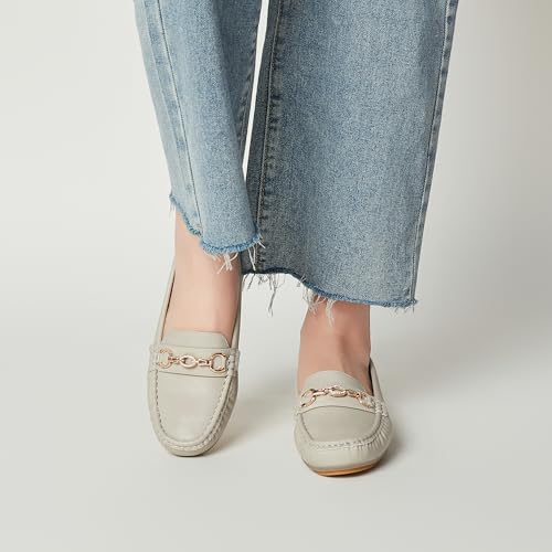 Image of Women's Business Loafers Work Casual Flats Shoes Lightweight Penny PU Leather Slip On Walking Shoes
