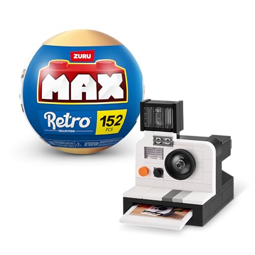 MAX Premium Retro Building Bricks Collection (Polaroid) by ZURU Building Bricks for Teens Adults and Collectors. Build Collect and Display Your Ultimate Collection of Retro Technology!