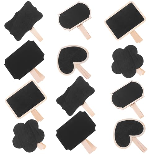 JEWEDECO 30 Piezas Clip Pizarra Pequeña Tablero De Letras Marcadores De Pizarra Blanca Mini Pizarra Pequeña Pizarra Mini Tablero Marcadores De Tiza Abrazaderas De Mensaje Planchar
