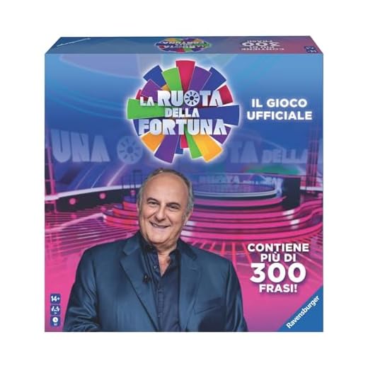 Ravensburger - La Ruota della Fortuna, Gioco da Tavolo per Tutta la Famiglia, 3+ Giocatori, Idea Regalo per Adulti e Ragazzi 14+ Anni, Edizione in Italiano