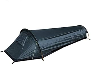 MOVKZACV 1 Person Backpack Camping Tent, Ultralight Single Person Camping Tent Waterproof Sleeping Bag for Hiking Mountaineering Backpacking Travel (Green)