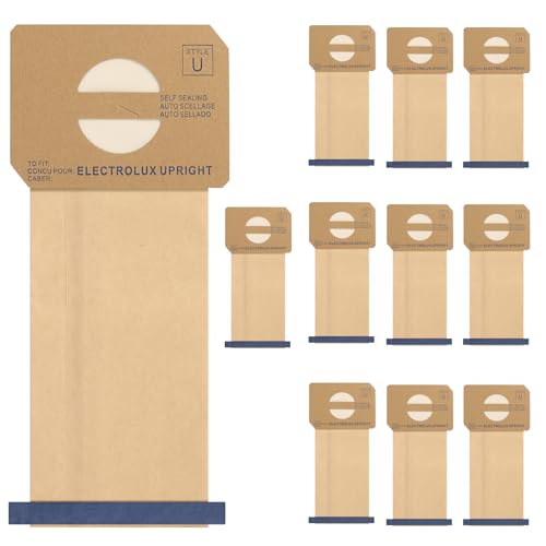 Image of 12 pack Upright Style U Vacuum Cleaner Bags made to fit for Electrolux