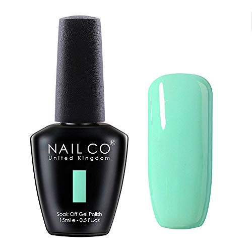 NAILCO 15ml Soak Off UV Led Nail Gel Polish Nail Art Salon Manicure Lacquer Varnish Light Mint Green 1594