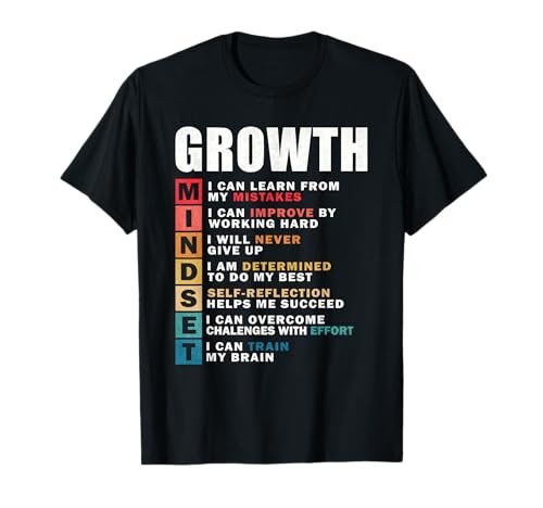 Growth Mindset Definition Motivational Quote Inspiration T-Shirt